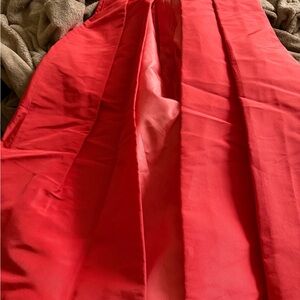 Chic Scarlet A-Line Skirt
